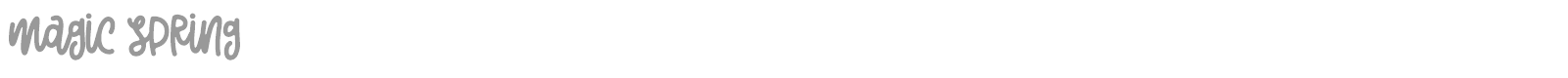 Magic Spring font preview